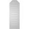 Ekena Millwork Octagonal Top Surface Mount PVC Gable Vent w/ 2"W x 2"P Brickmould Sill Frame, 12"W x 34"H GVPOT12X3403SF - alternate 5